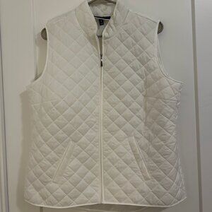 Hudson's Bay White Puffer Vest